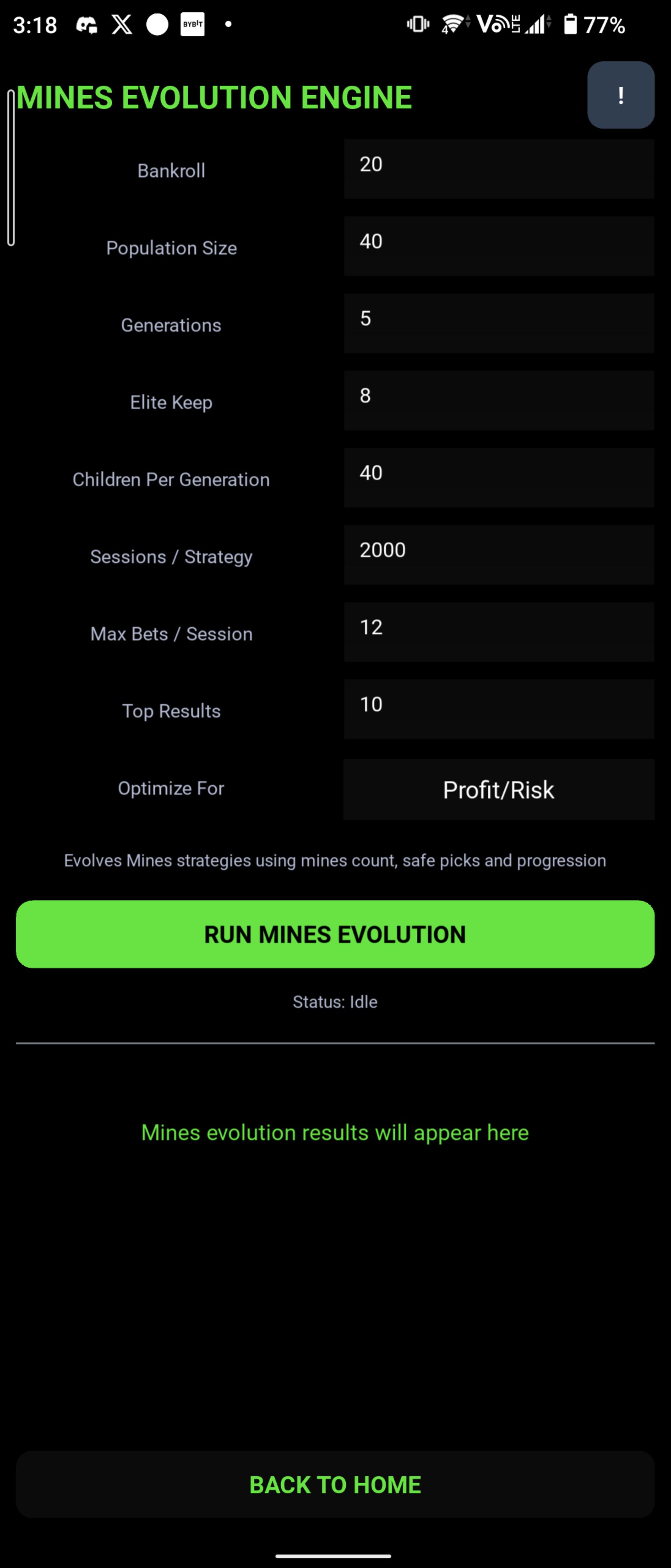 Grid-Risk Evolution (Mines Evolution Engine)