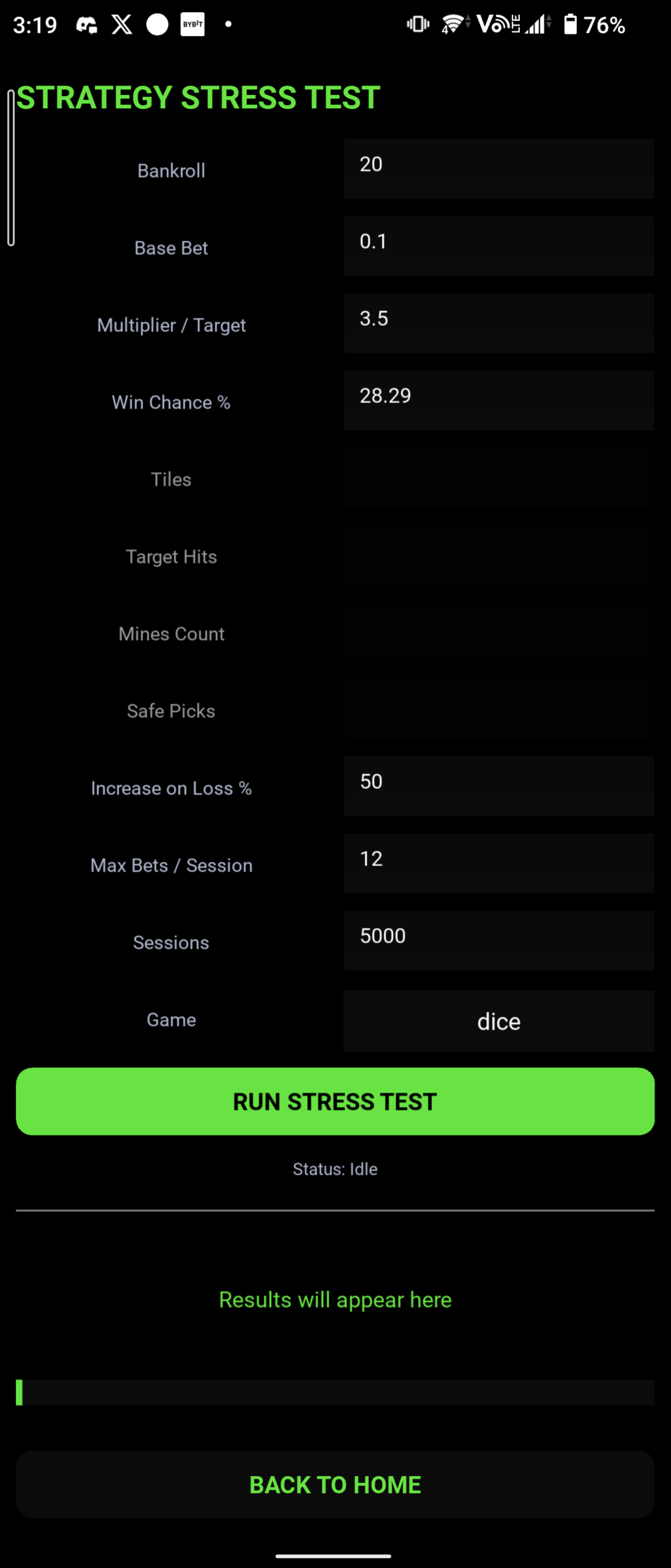 Stress Test (Strategy Stress Test)