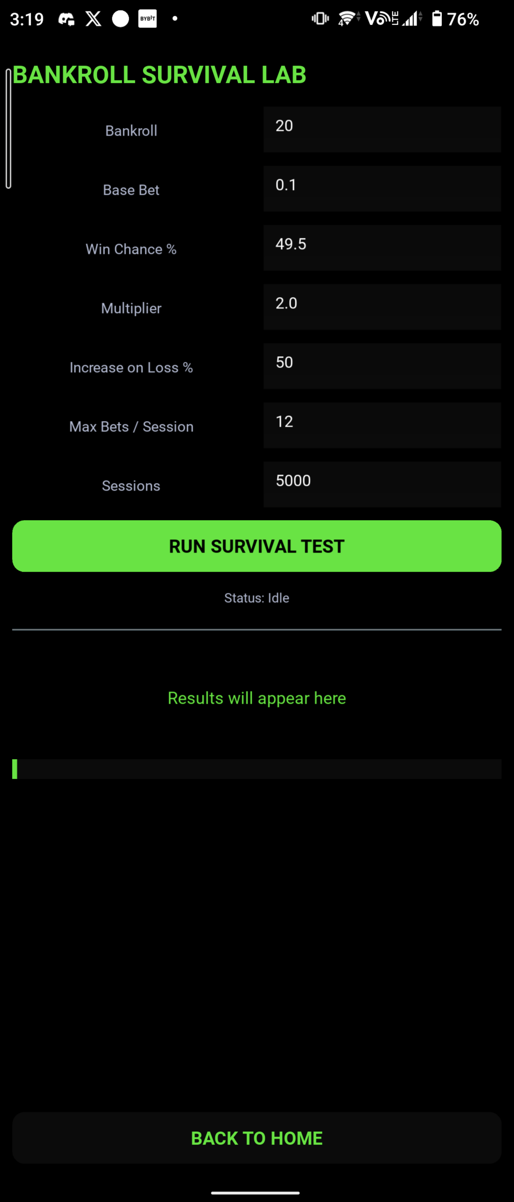 Capital Sustainability (Bankroll Survival Lab)