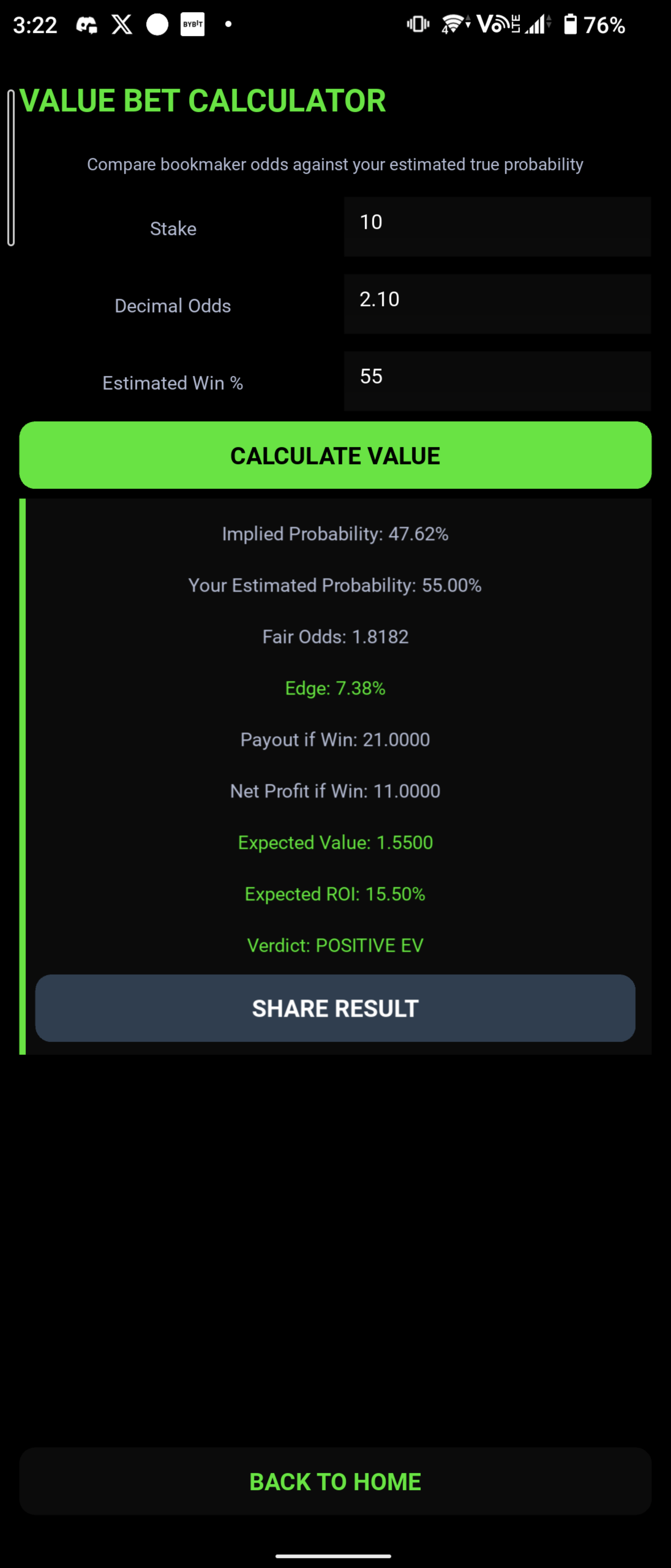 Edge Discovery Tool (Value Bet Calculator)