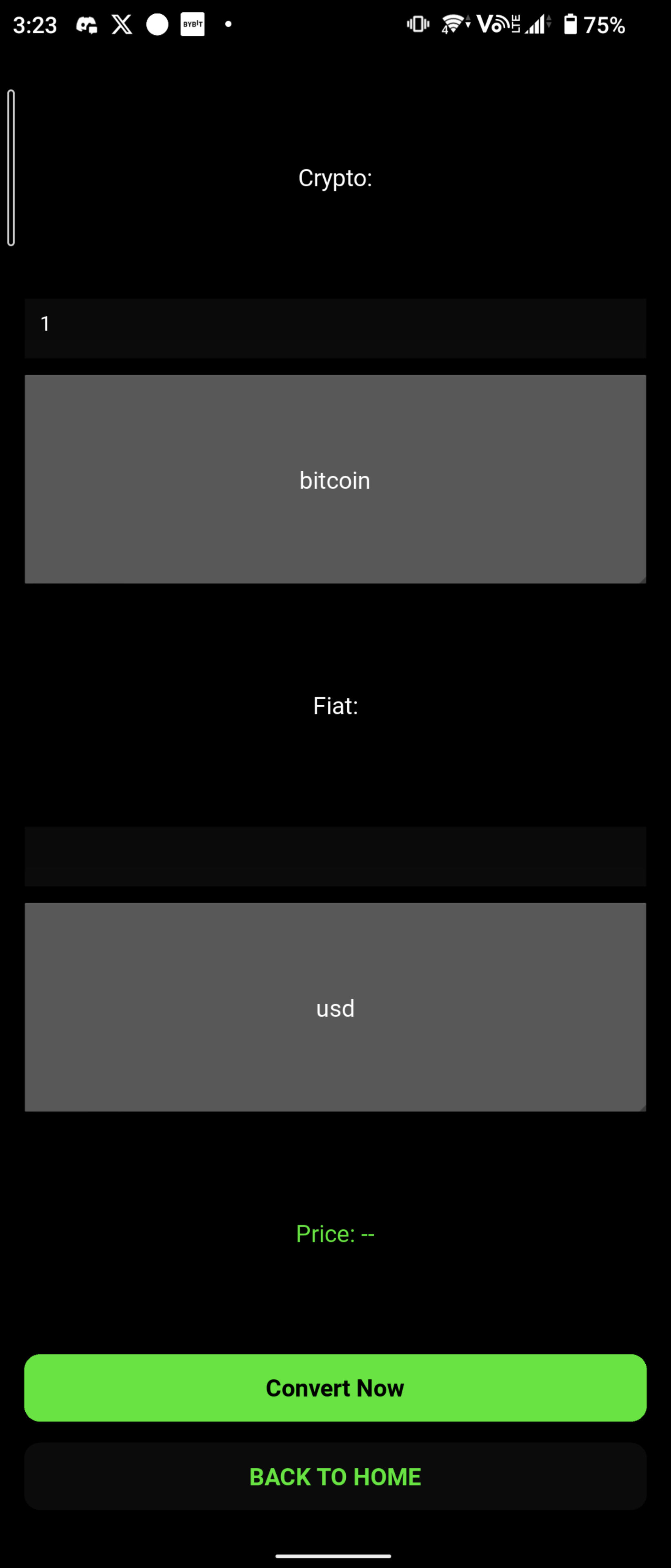 Live Crypto Converter